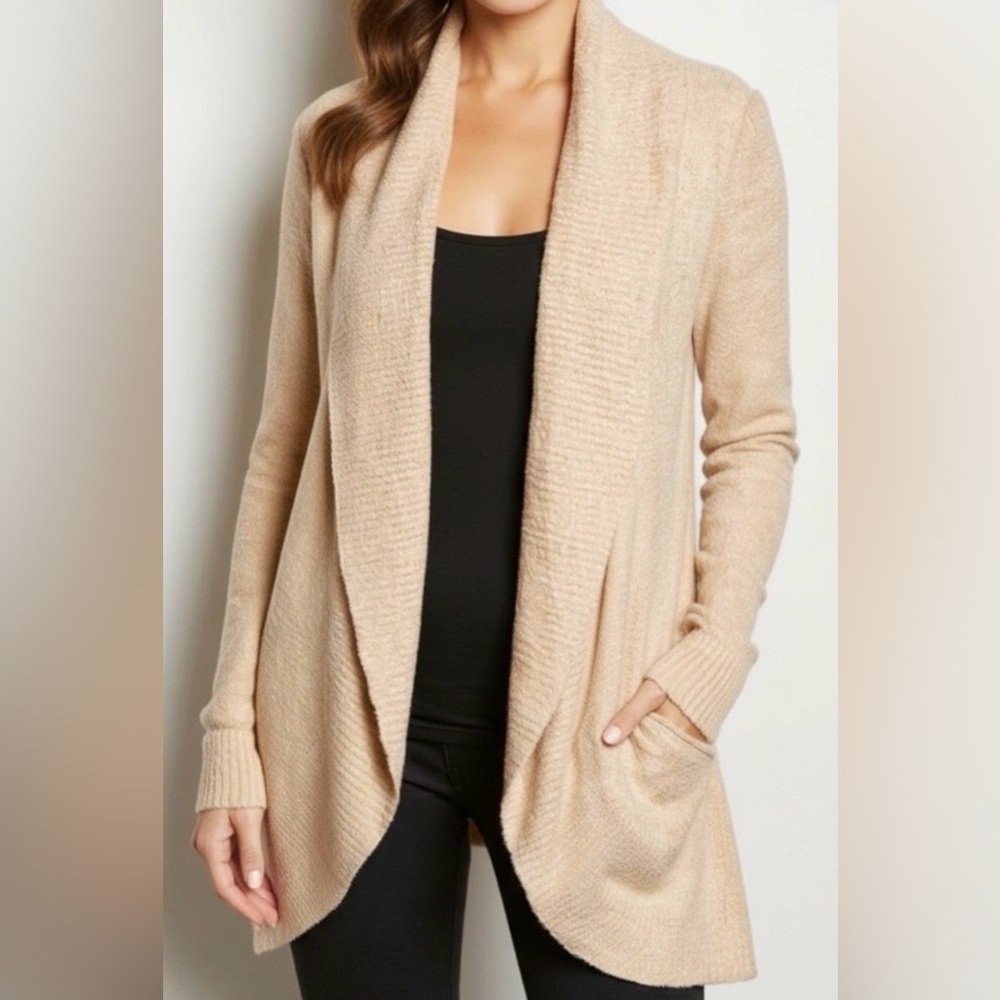 Barefoot Dreams | CozyChic Lite Circle Cardigan Soft Camel XS/S